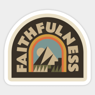 Outdoor Inspirational Badge Sticker